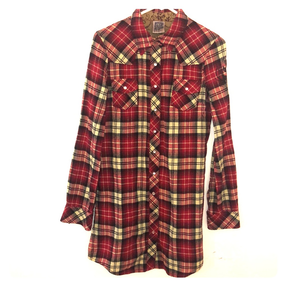 Miss Me “True Love” Plaid Flannel